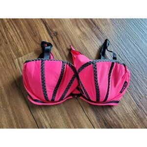 Ewa Michalak Red Swim Bikini Top 70GG Underwire